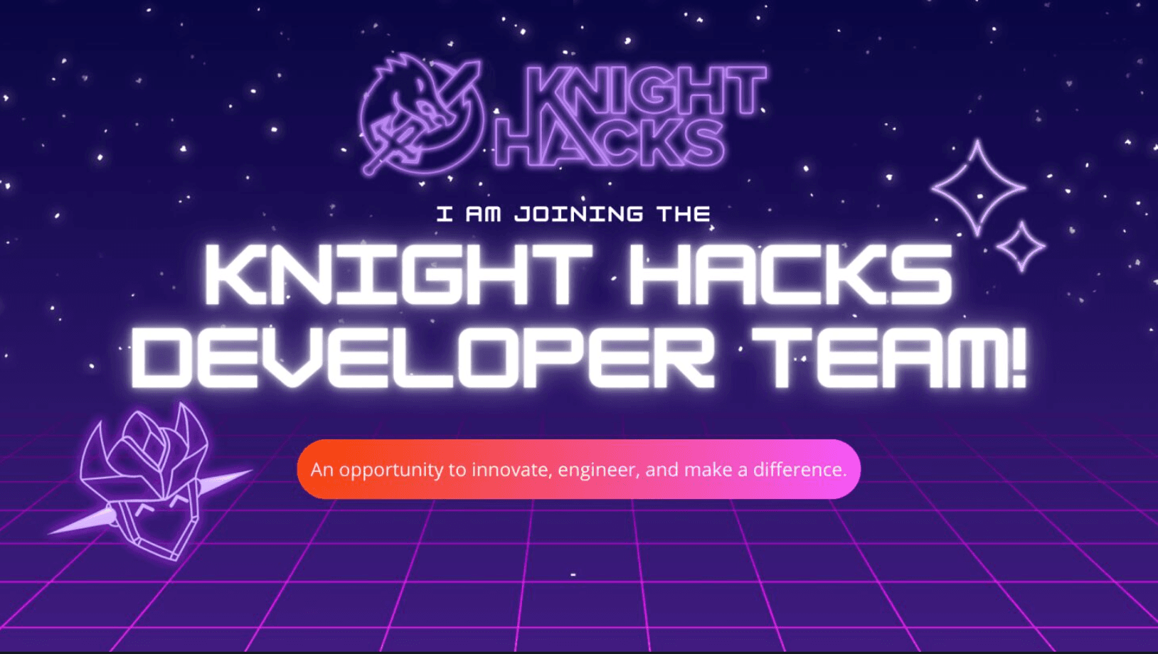 Knight Hacks developer team announcement graphic